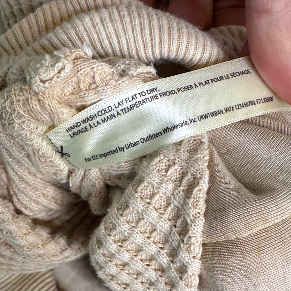 🤎 Free People FP One Ruched Knit Bodycon Dress S/P (Could fit up to large) Tan - Picture 5 of 8